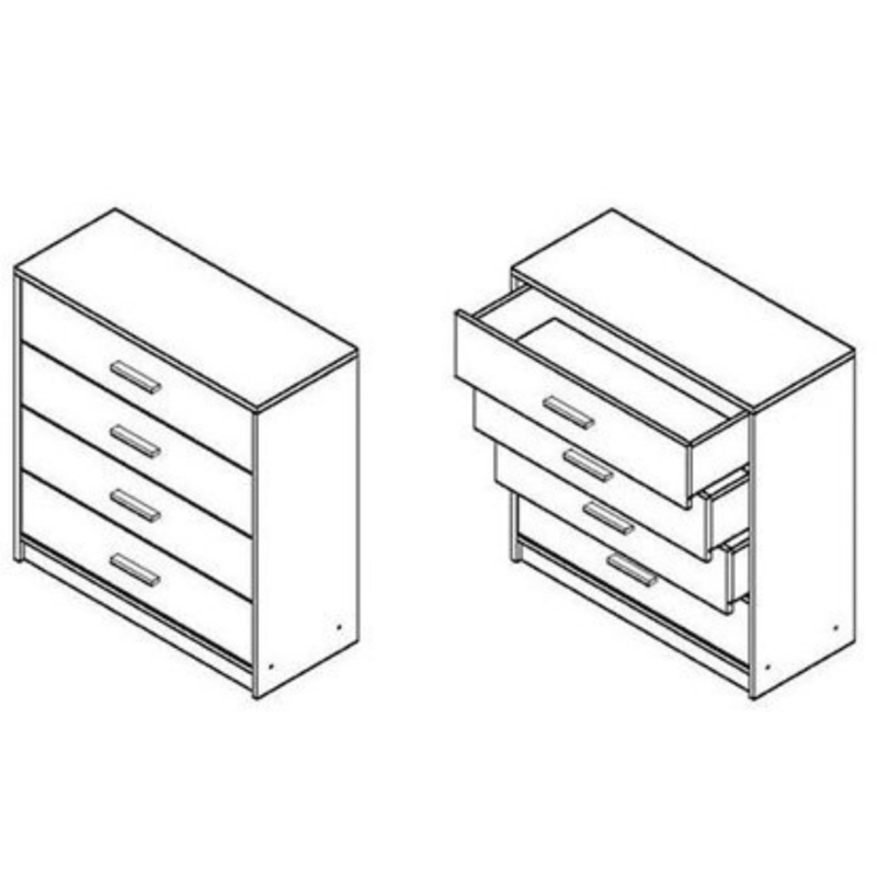 Nepo KOM4S komód (sonoma tölgy)