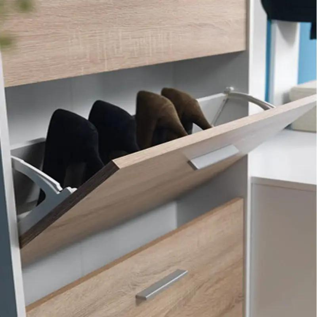 Nepo SFB3K cipősszekrény (sonoma tölgy/fehér) - Image 5