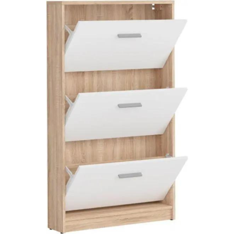 Nepo SFB3K cipősszekrény (sonoma tölgy/fehér)