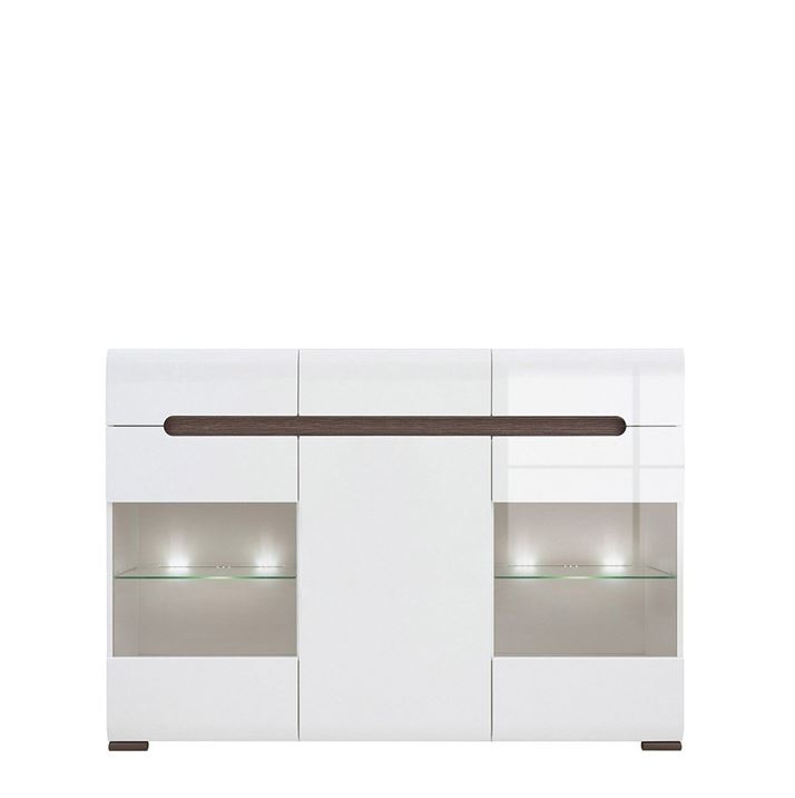 Azteca KOM2W1D3S/10/15 vitrines komód