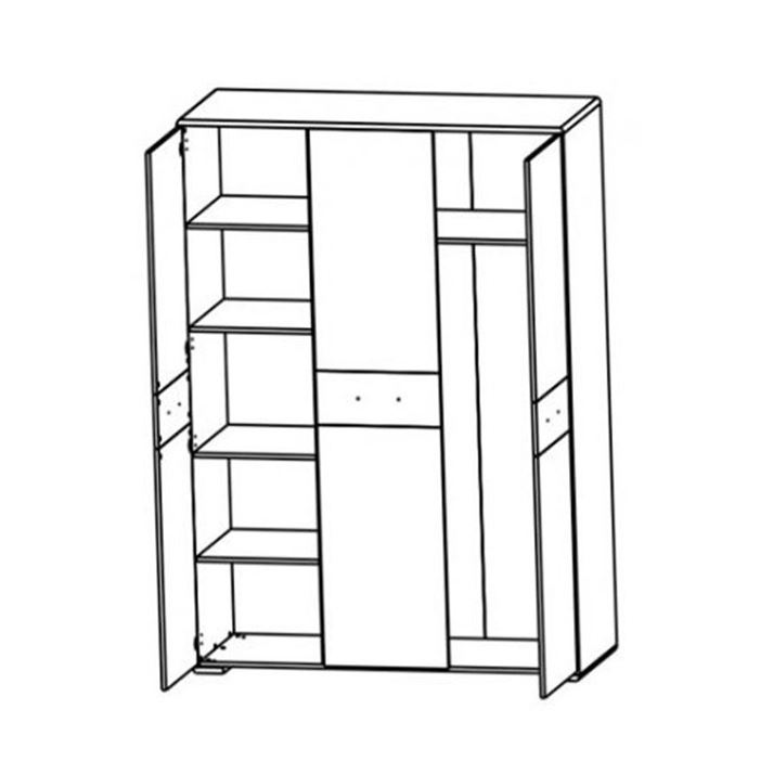 Buka SZF3D gardróbszekrény - Image 2