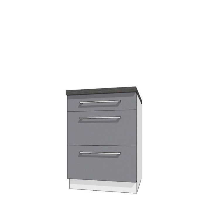 Creatíva CRE-10D alsó 60-s fiókos elem (szürke)