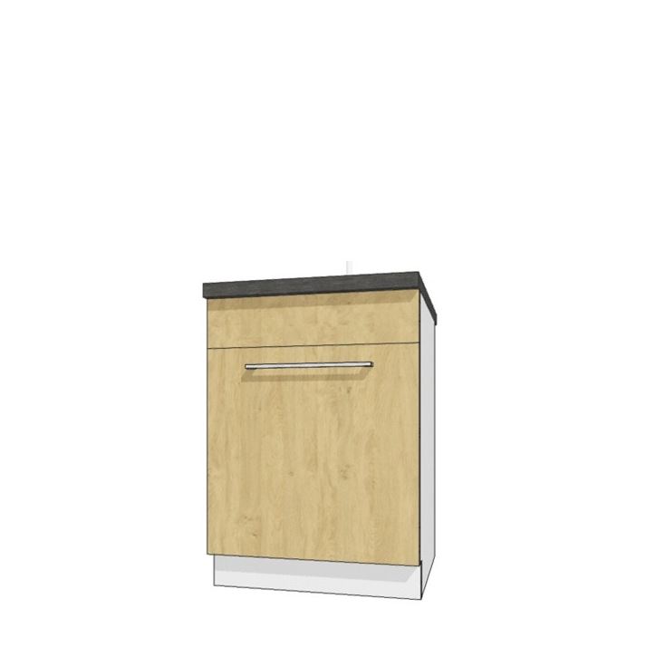 Creatíva CRE-11D alsó 60-s mosogatós elem (tölgy)