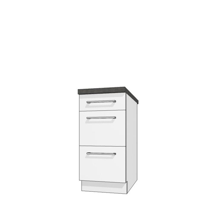 Creatíva CRE-9D alsó 50-s fiókos elem (fehér)