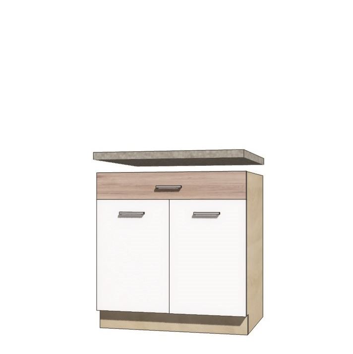 Econo ECO-6D alsó 1 fiókos, 2 ajtós 80-s elem