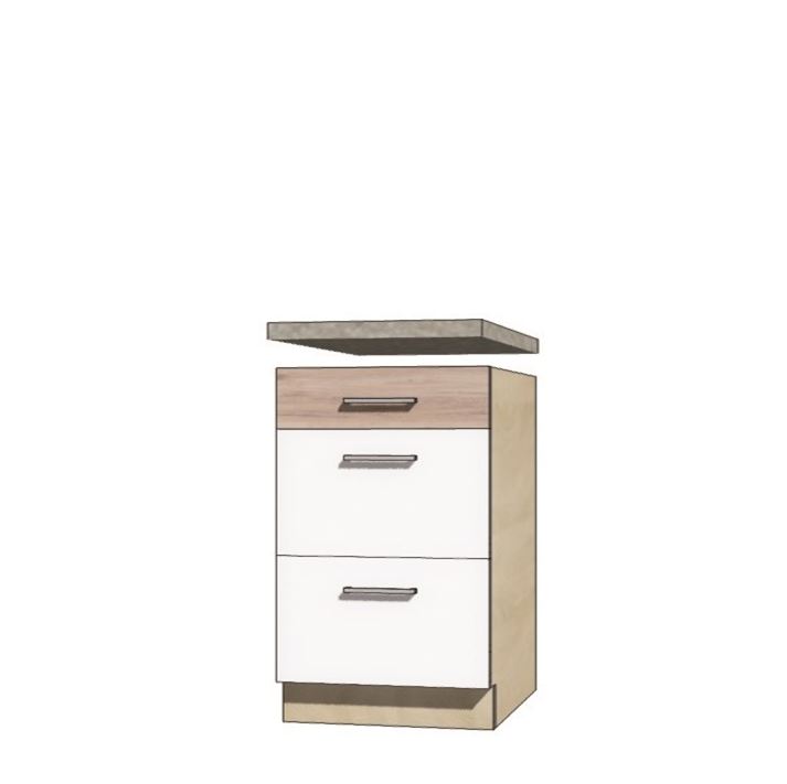 Econo ECO-9D alsó 1+2mély fiókos 50-s elem