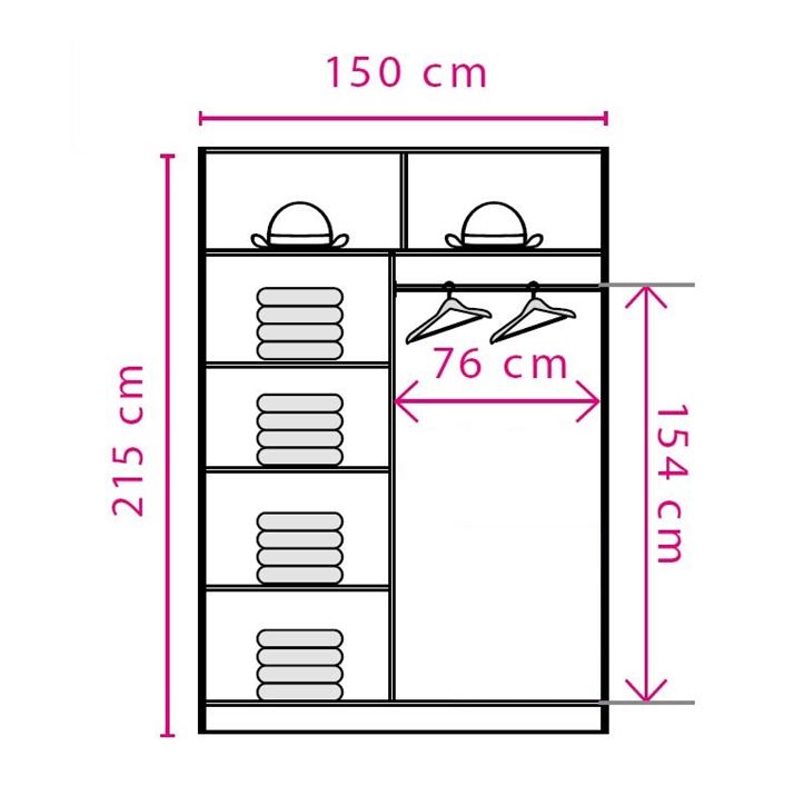 Effect EF4-150 gardrób lancelot - Image 2