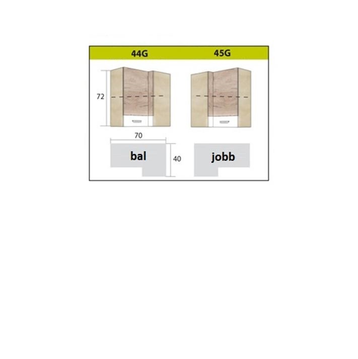 Global GLO-45G felső sarok elem (jobbos) - Image 2