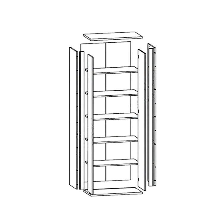 Go REG1L1D/22/8 polcos szekrény - Image 2