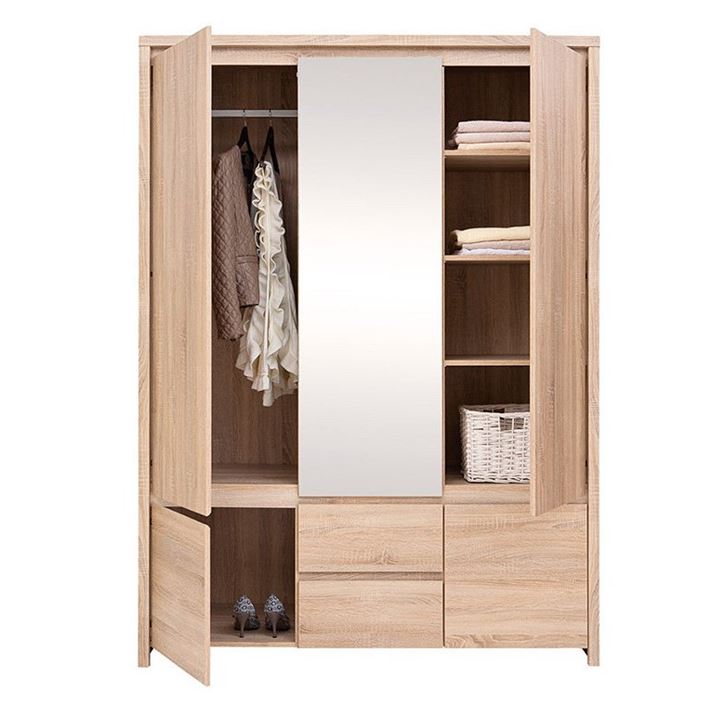 Kaspian SZF5D2S gardróbszekrény (sonoma tölgy) - Image 3