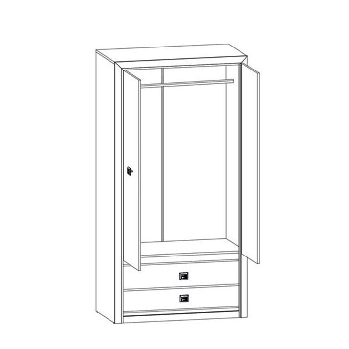 Koen II SZF2D2S akasztós szekrény - Image 2