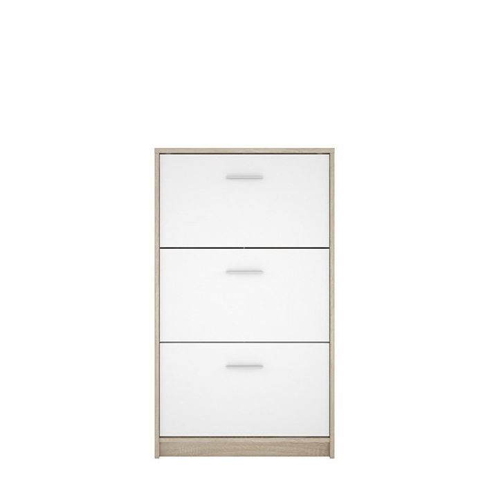 Nepo SFB3K cipősszekrény (sonoma tölgy/fehér)