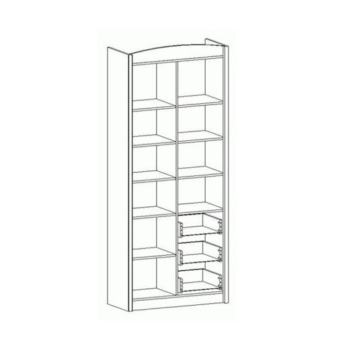 Salerno REG3D3S polcos szekrény - Image 2