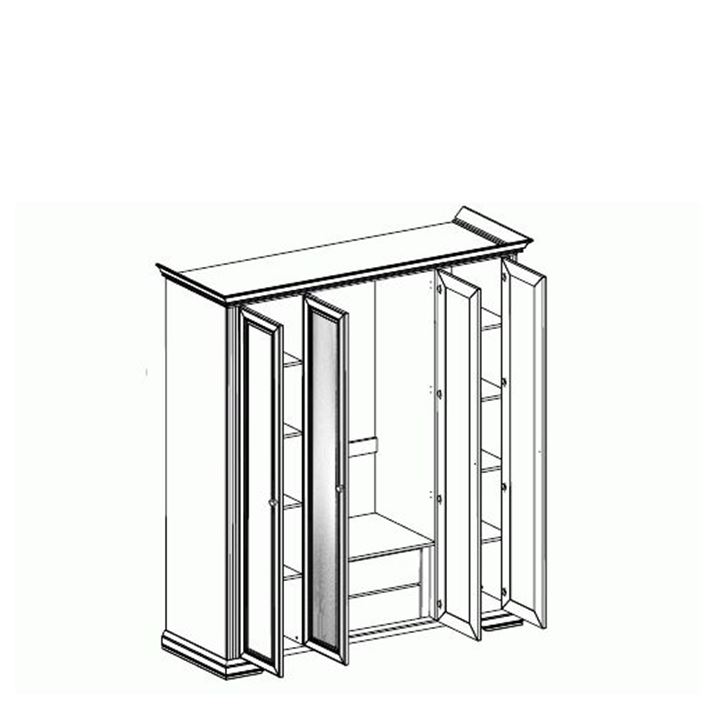 White gardróbszekrény 4D(2S) - Image 2