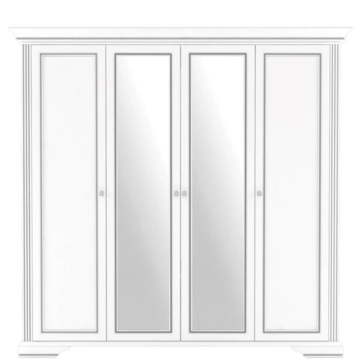 White gardróbszekrény 4D(2S)