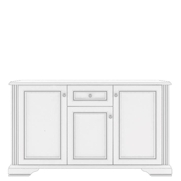 White komód 3D1S