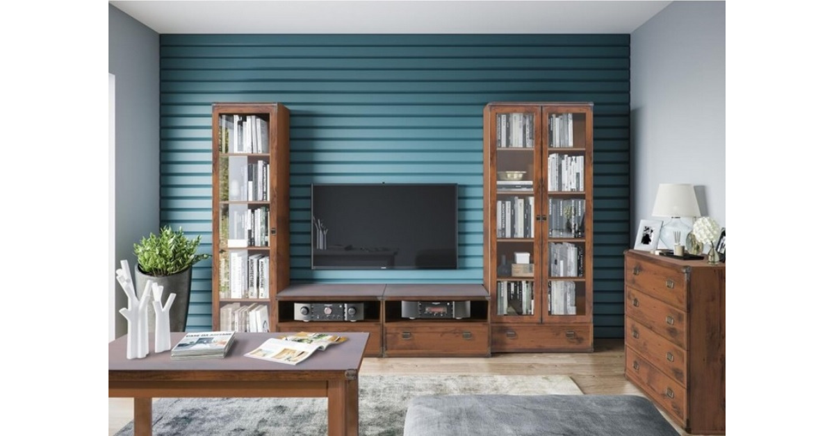 Indiana JWIT1D2S 50 vitrines szekrény (canyon fenyő) - Image 5