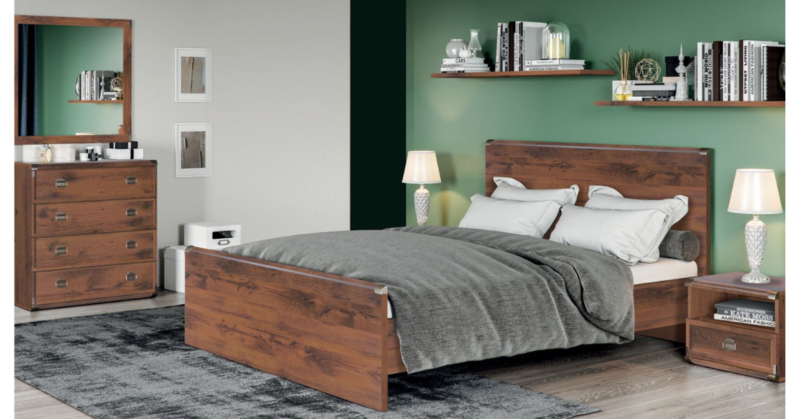 Indiana JLOZ120 ágykeret (sutter tölgy)