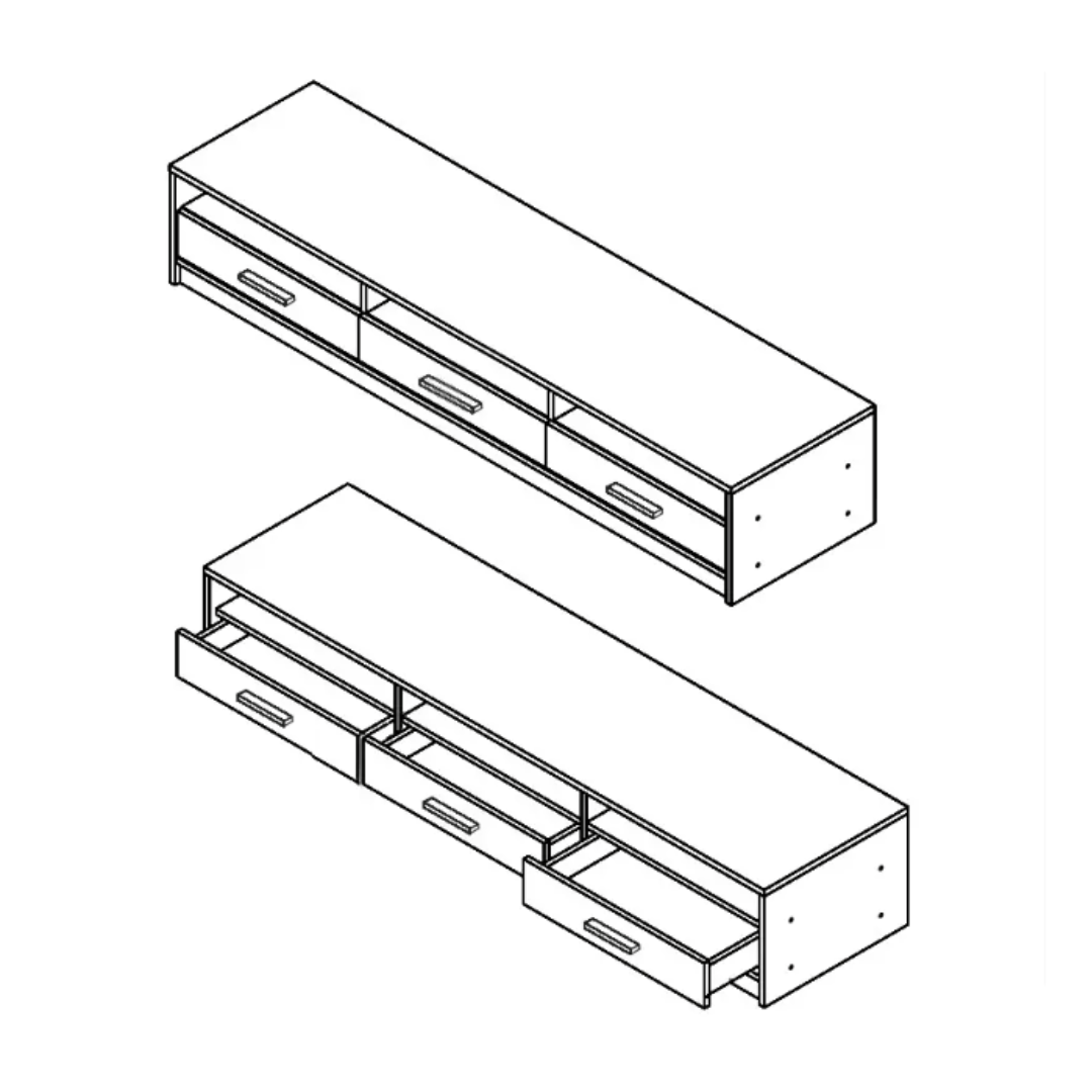 Nepo RTV3SN tv állvány (sonoma tölgy) - Image 3