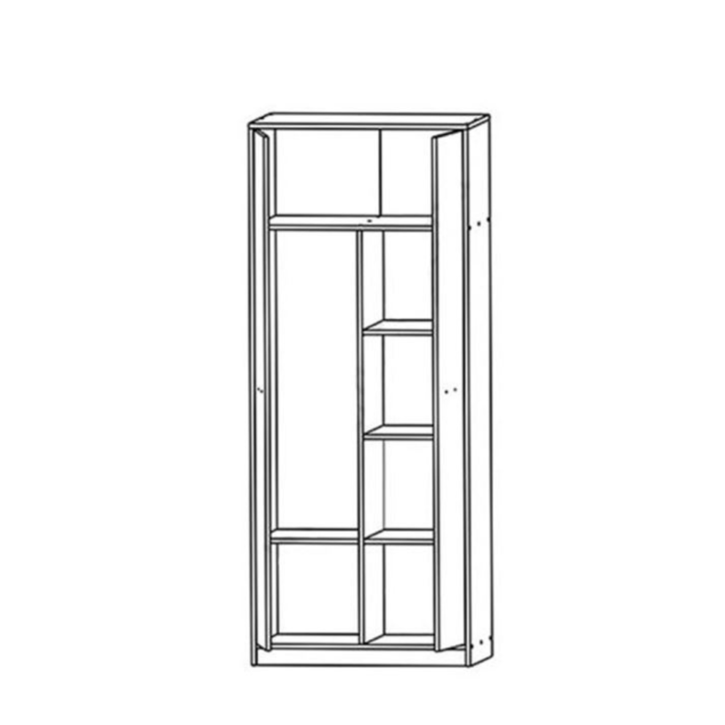 Nepo SZF2D polcos, akasztós szekrény sonoma tölgy (sonoma tölgy)