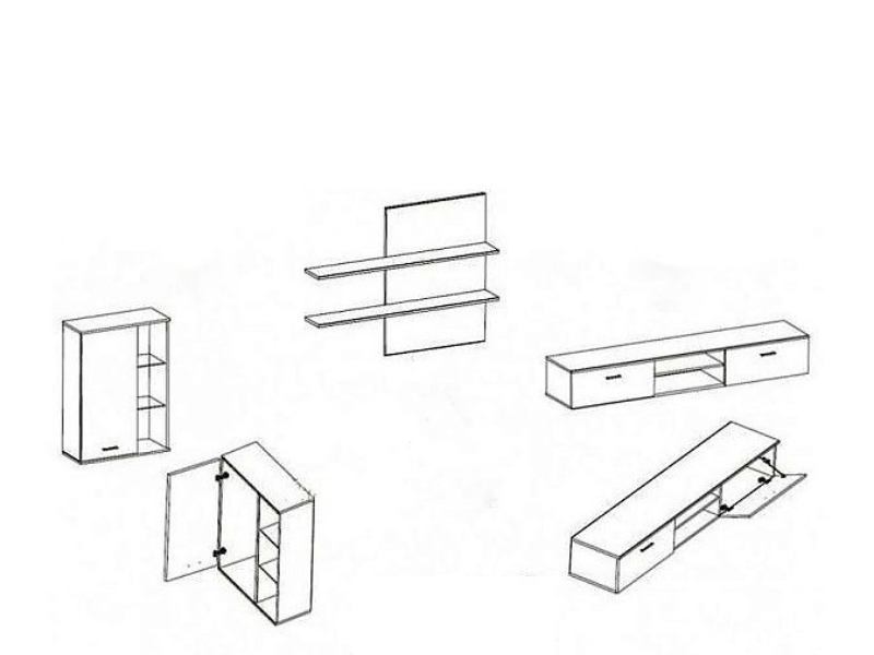 Quatro nappali szekrénysor - Image 3