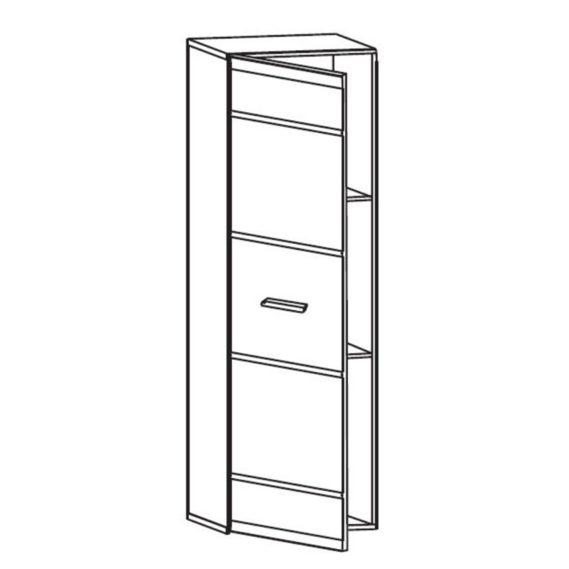 Vusher SFW1D fali szekrény (fehér)