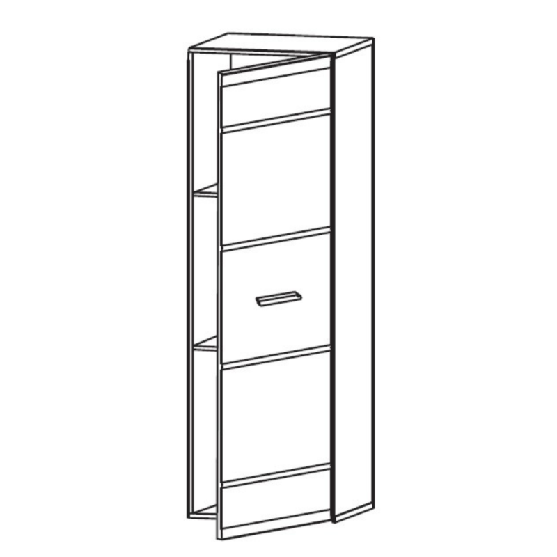 Vusher SFW1D fali szekrény (fehér)