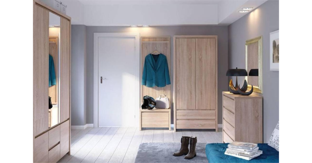 Kaspian KOM1D1SP komód (sonoma tölgy) - Image 12