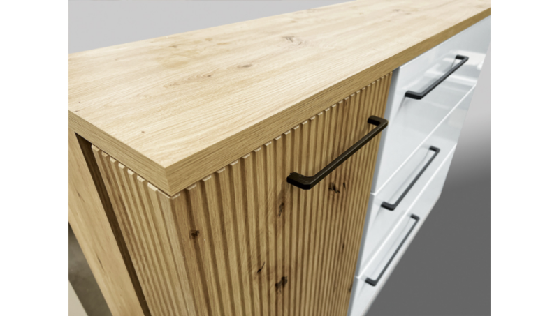 Molto ML2 vitrines szekrény fekete