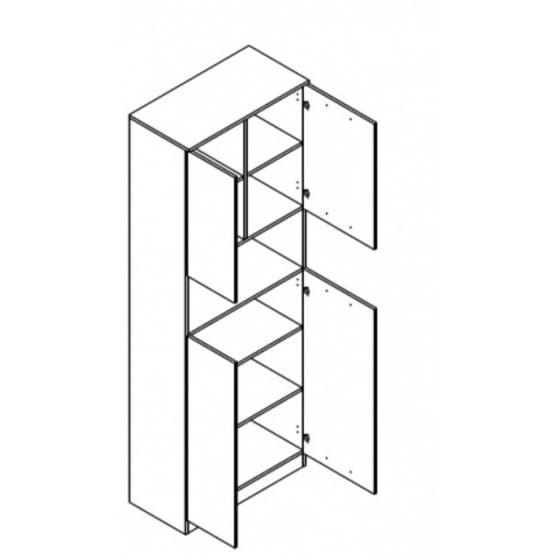 Office New REG4D polcos szekrény