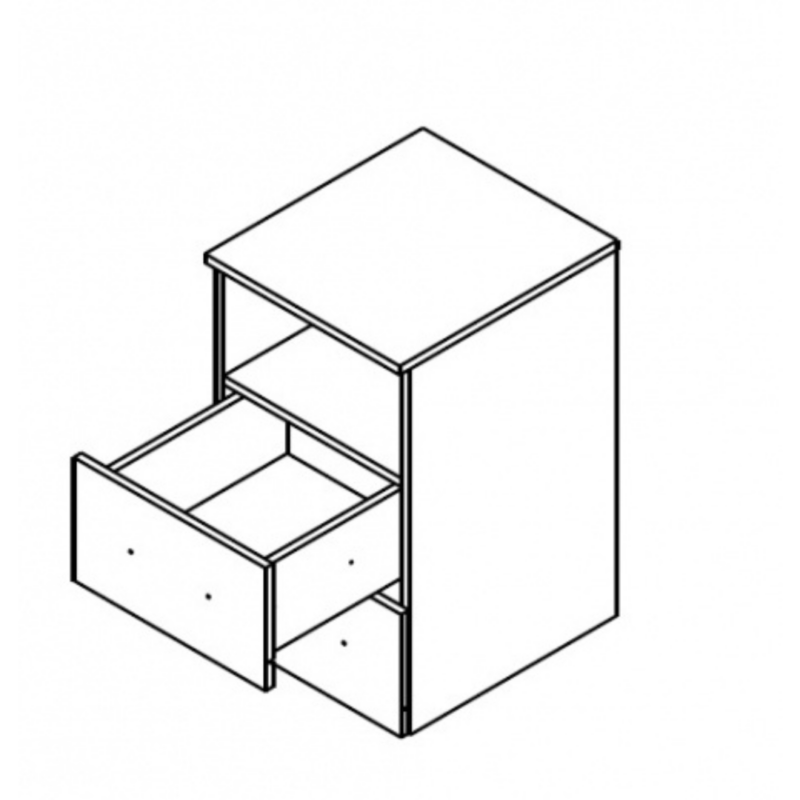 Office New KON2S görgős konténer