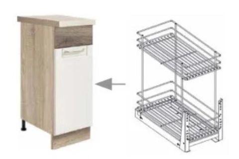 Econo ECO-26D 1 ajtós alsó 30-as elem