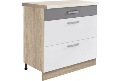 Global GLO-22D alsó 1+2 mély fiókos 80-as elem