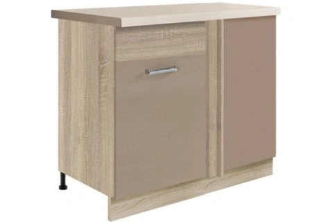 Premio PRE-24D alsó 1 ajtós sarok elem (balos) kosárral