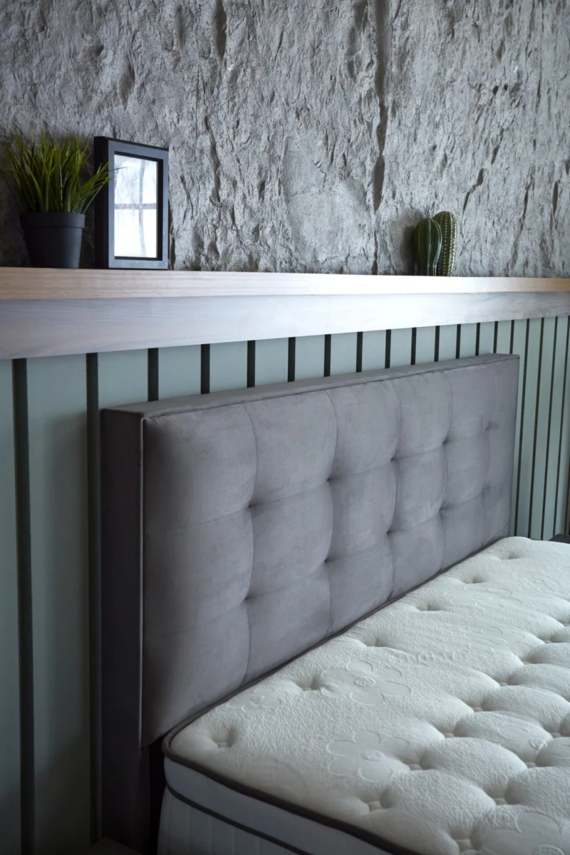 Mode boxspring ágy szett 160x200 cm szürke