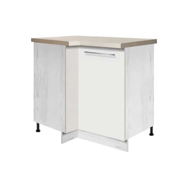 Creatíva CRE-14D alsó sarok elem polccal (fehér)