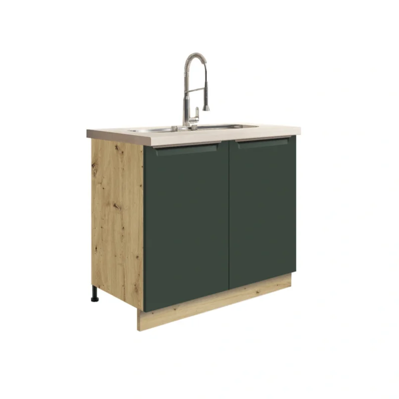 GLA-13D 2 ajtós mosogatós 90-es elem - zöld