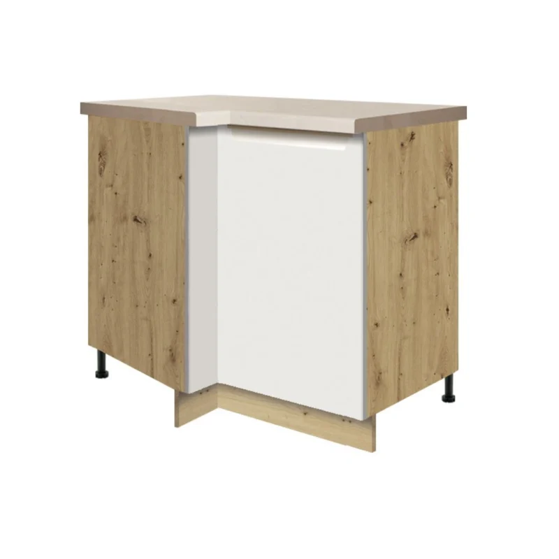 GLA-14D (jobbos) alsó 1 ajtós sarokelem - fehér