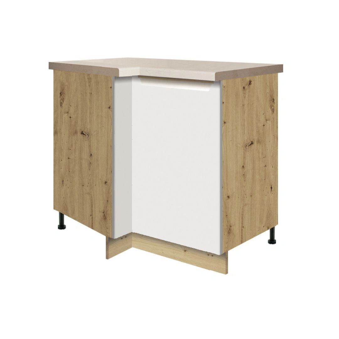 GLA-14D (jobbos) alsó 1 ajtós sarokelem - fehér