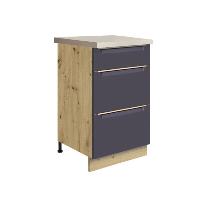 GLA-8D alsó 3 fiókos, 40-es elem - kék