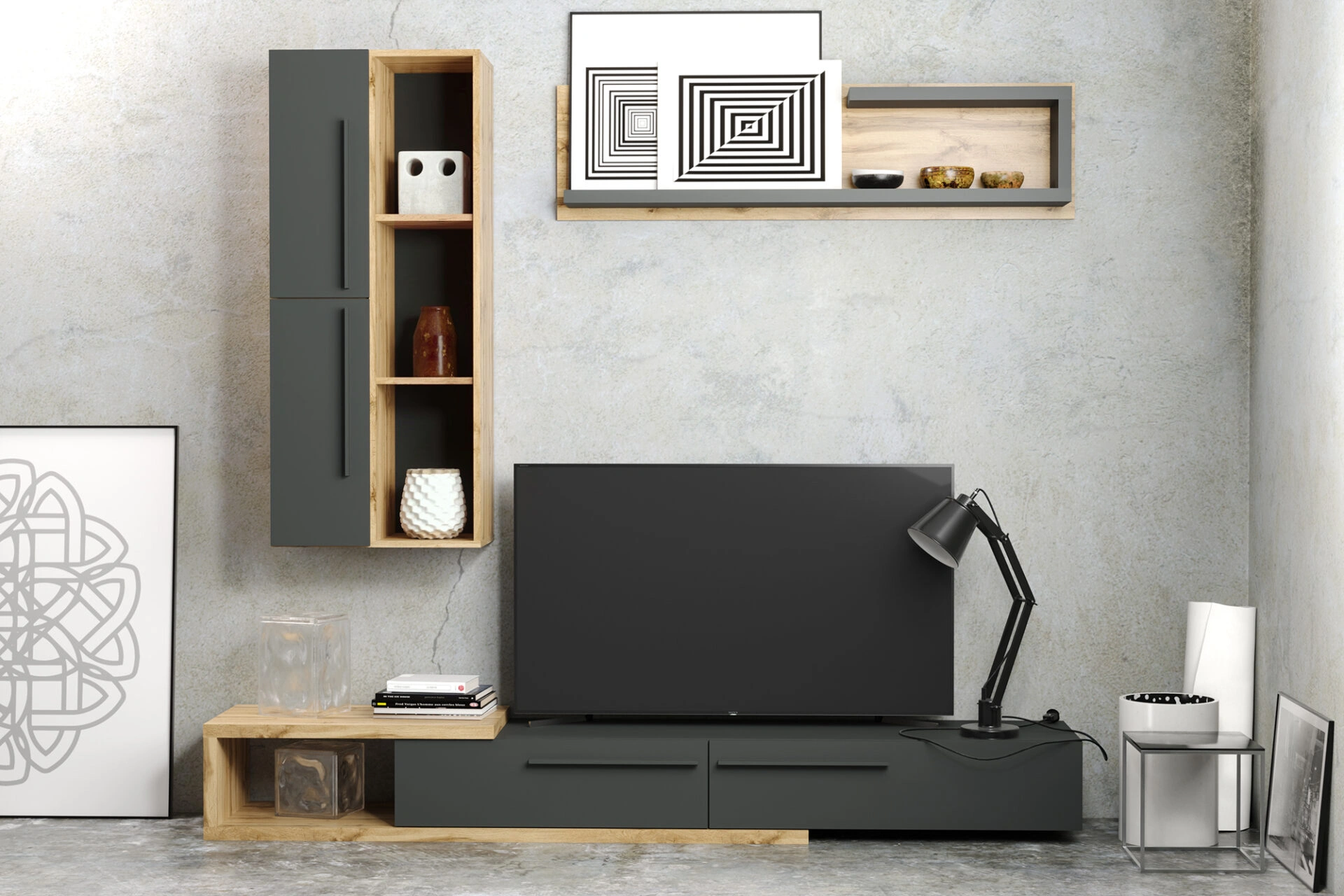 Calvados_nappali_szekrénysor