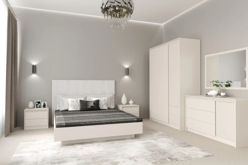 Monaco LOZ160 ágyneműtartós ágykeret kasmir/grafit