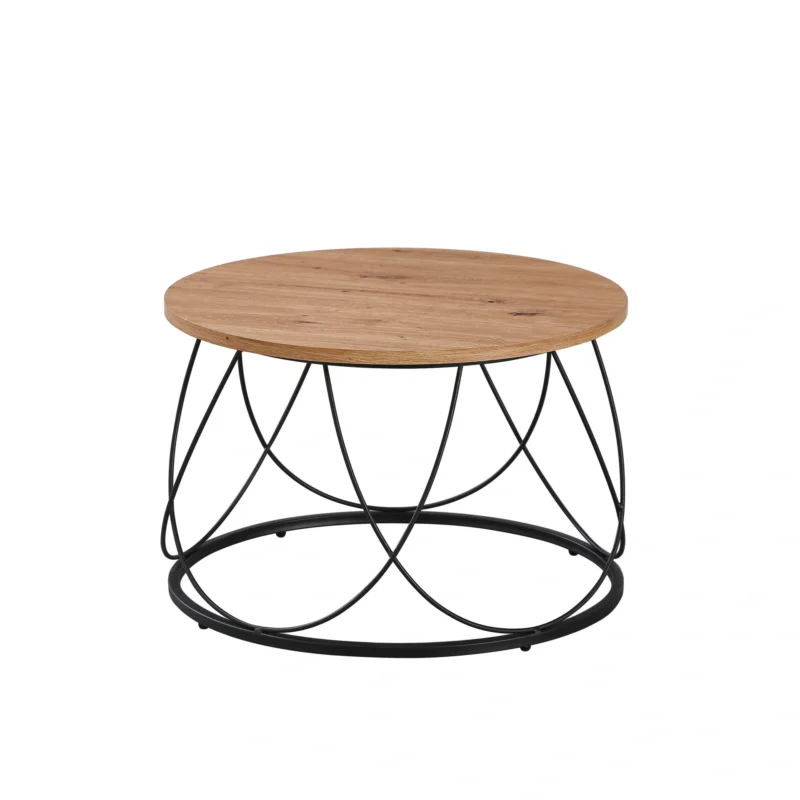 Vinetta kerek dohányzóasztal artisan tölgy