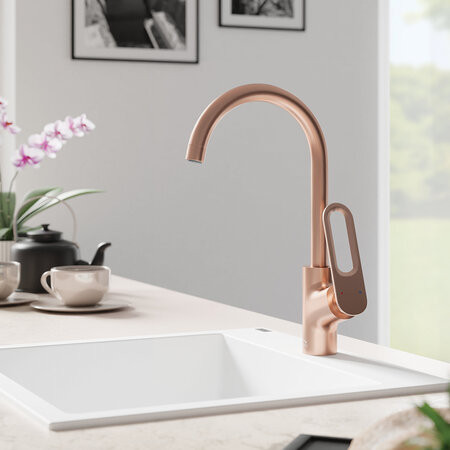 Laveo TIERRA álló csaptelep, rózsaarany