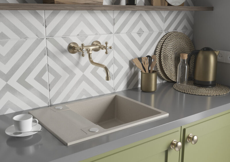 LAVEO STILO fali csaptelep, bronz K.