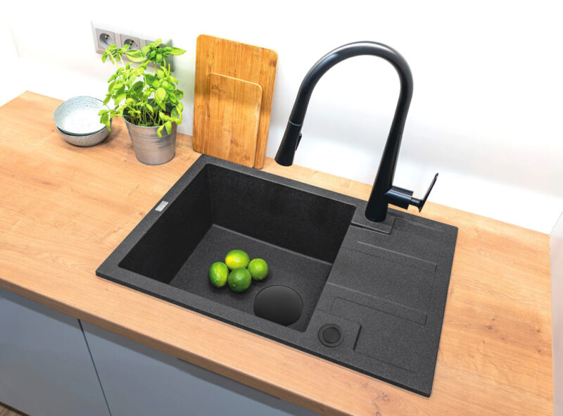 LAVEO lefolyó takaró, fekete