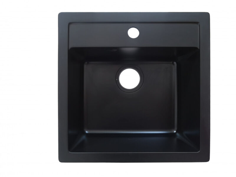 HANA gránit mosogató, matt fekete