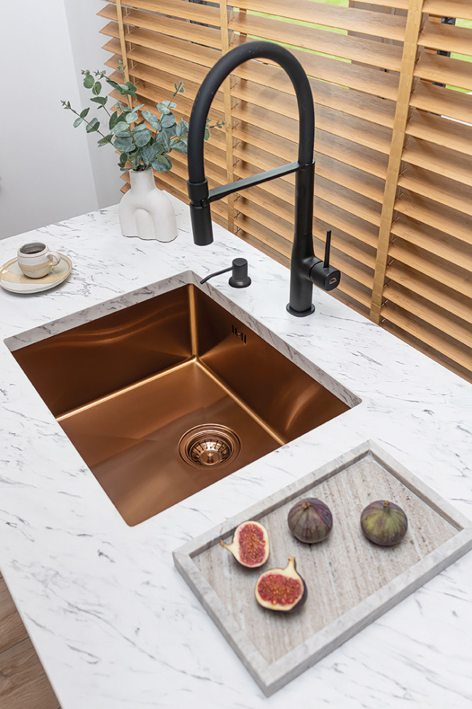 Laveo MARMARA inox réz színű mosogató - Image 2