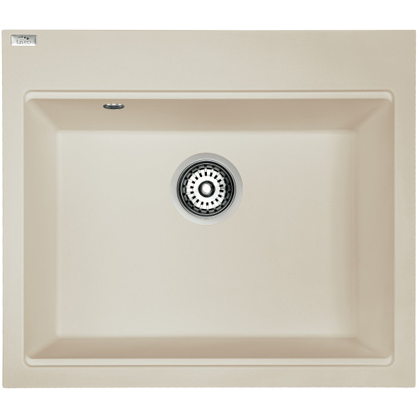 LAVEO TAU 6 jázmin egymedencés mosogató helytakarékos szifonnal