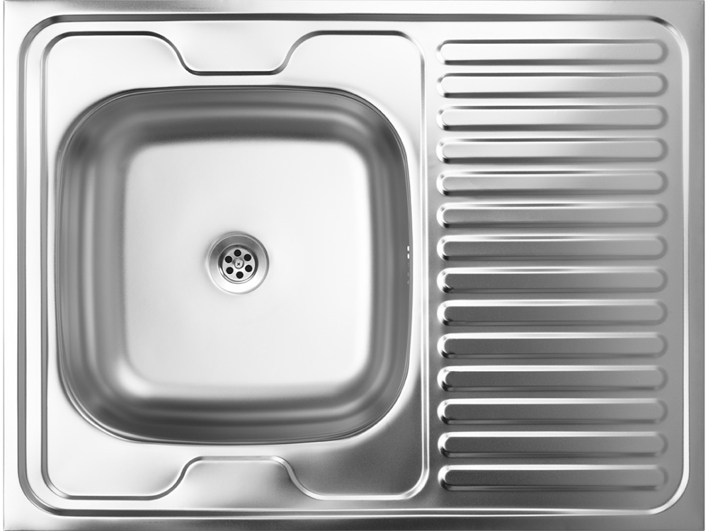 LAVEO LON 60 teletetős egymedence csepptálcás inox mosogató szifonnal K.